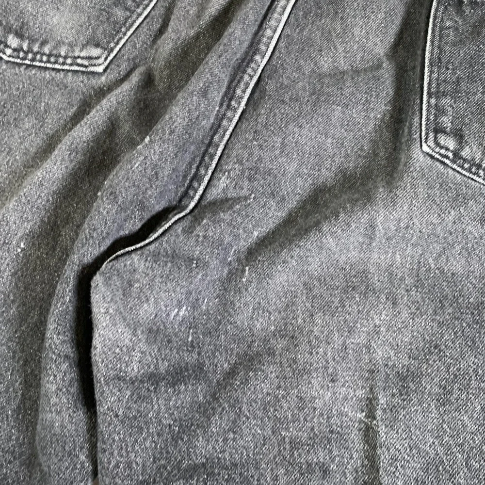 Vintage Rustler Jeans Mens‎ 38X32 Black Gray Denim Relaxed Fit Made USA 90s